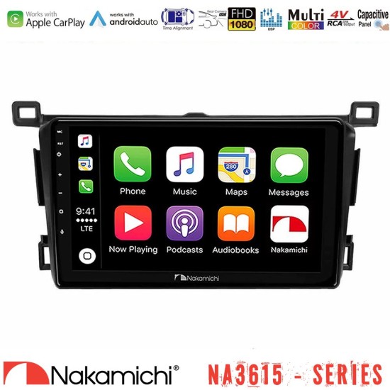 Nakamichi NA3615 Series Με Wireless Carplay & Android Auto  Toyota RAV4 2013-2018 Media Station Tablet 9"