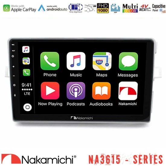 Nakamichi NA3615 Series Με Wireless Carplay & Android Auto Toyota Verso 2009-2018 Media Station Tablet 9"