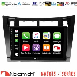 Nakamichi NA3615 Series Με Wireless Carplay & Android Auto  Toyota Yaris Media Station Tablet 9" (Μαύρο Χρώμα)