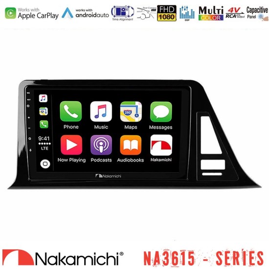 Nakamichi NA3615 Series Με Wireless Carplay & Android Auto  Toyota CH-R Media Station Tablet 9"
