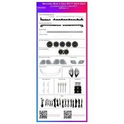 Ατμοσφαιρικός Φωτισμός Mercedes Benz A Class (W177) 2019-2023 OEM Ambient Light Kit 1:1