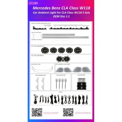 Ατμοσφαιρικός Φωτισμός Mercedes Benz CLA Class (W118) 2020-2023 OEM Ambient Light Kit 1:1