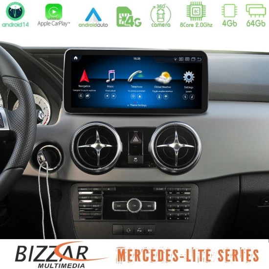 Bizzar Lite Series Mercedes GLK Class (X204) 2013-2015 NTG4.5 Android14 8Core (4+64GB) Navigation Multimedia 10.25"