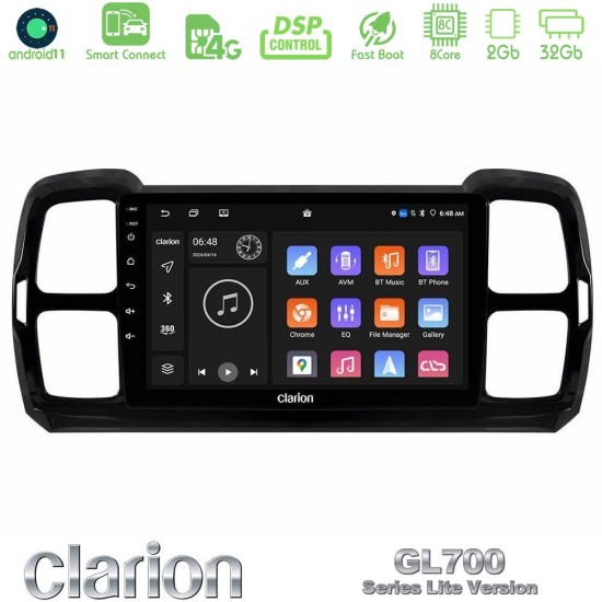 Clarion GL700 Lite Series Citroen DS5 Aircross 2017-2021 8Core Android ClarionOS 2+32GB Navigation Multimedia Tablet 9" Με Carplay & Android Auto Με Carplay & Android Auto