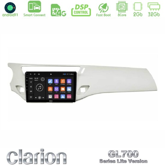 Clarion GL700 Lite Series 8Core Android ClarionOS 2+32GB Citroen C3 2009-2016 Navigation Multimedia Tablet 9" Με Carplay & Android Auto
