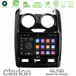 Clarion GL700 Lite Series 8Core Android ClarionOS 2+32GB Dacia Duster 2014-2018 Navigation Multimedia Tablet 9" Με Carplay & Android Auto Clarion GL700 Lite Series 8Core Android ClarionOS 2+32GB Dacia Duster 2014-2018 Navigation Multimedia Tablet 9" Με Carplay & Android Auto