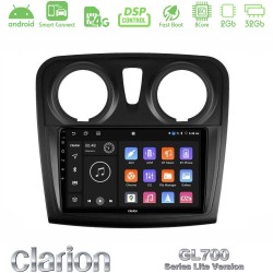 Clarion GL700 Lite Series 8Core Android ClarionOS 2+32GB Dacia Dokker 2014-2021 Navigation Multimedia Tablet 9" Με Carplay & Android Auto Clarion GL700 Lite Series 8Core Android ClarionOS 2+32GB Dacia Dokker 2014-2021 Navigation Multimedia Tablet 9" Με Carplay & Android Auto