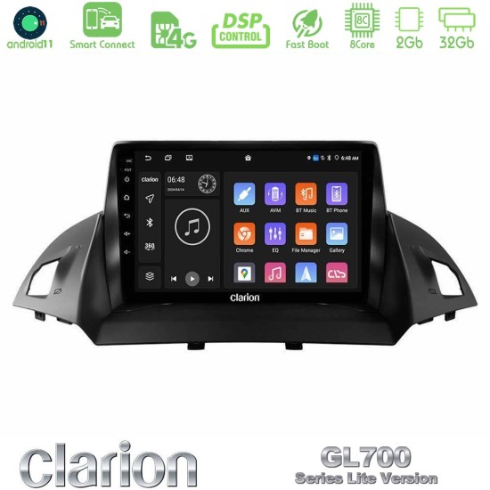 Clarion GL700 Lite Series 8Core Android ClarionOS 2+32GB Ford C-Max/Kuga Navigation Multimedia Tablet 9" Με Carplay & Android Auto Clarion GL700 Lite Series 8Core Android ClarionOS 2+32GB Ford C-Max/Kuga Navigation Multimedia Tablet 9" Με Carplay & Android Auto