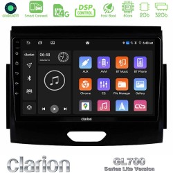 Clarion GL700 Lite Series 8Core Android ClarionOS 2+32GB Ford Ranger 2017-2022 Navigation Multimedia Tablet 9" Με Carplay & Android Auto