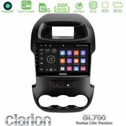 Clarion GL700 Lite Series 8Core Android ClarionOS 2+32GB Ford Ranger 2012-2016 Navigation Multimedia Tablet 9" Με Carplay & Android Auto