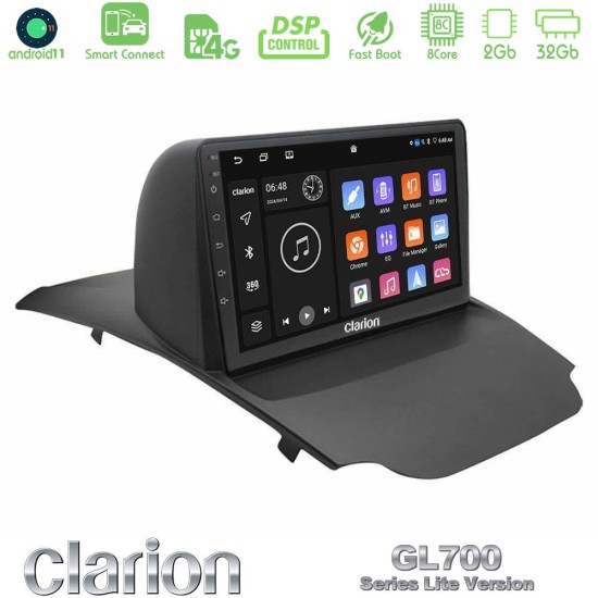 Clarion GL700 Lite Series 8Core Android ClarionOS 2+32GB Ford Ecosport 2014-2017 Navigation Multimedia Tablet 9" Με Carplay & Android Auto