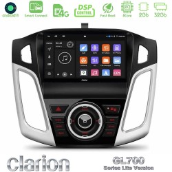 Clarion GL700 Lite Series 8Core Android ClarionOS 2+32GB Ford Focus 2012-2018 Navigation Multimedia Tablet 9" Με Carplay & Android Auto