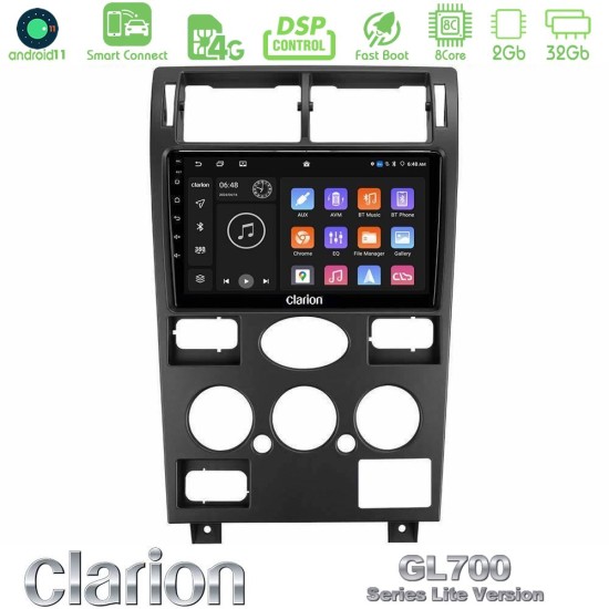 Clarion GL700 Lite Series 8Core Android ClarionOS 2+32GB Ford Mondeo 2001-2004 Navigation Multimedia Tablet 9" Με Carplay & Android Auto