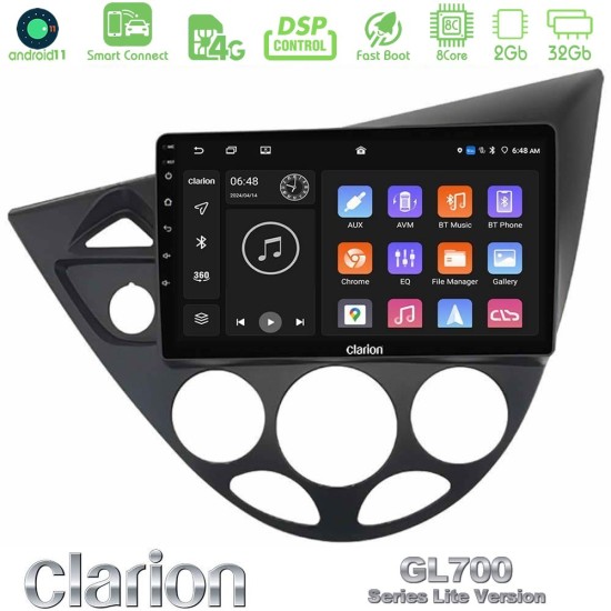 Clarion GL700 Lite Series 8Core Android ClarionOS 2+32GB Ford Focus 1999-2004 Navigation Multimedia Tablet 9" Με Carplay & Android Auto Clarion GL700 Lite Series 8Core Android ClarionOS 2+32GB Ford Focus 1999-2004 Navigation Multimedia Tablet 9" Με Carplay & Android Auto