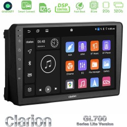 Clarion GL700 Lite Series 8Core Android ClarionOS 2+32GB Ford 2007-> Navigation Multimedia Tablet 9" Με Carplay & Android Auto