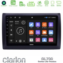 Clarion GL700 Lite Series 8Core Android ClarionOS 2+32GB Fiat Stilo Navigation Multimedia Tablet 9" Με Carplay & Android Auto