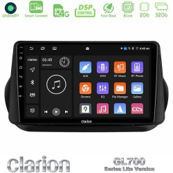 Clarion GL700 Lite Series 8Core Android ClarionOS 2+32GB Fiat Fiorino/Citroen Nemo/Peugeot Bipper Navigation Multimedia Tablet 10" Με Carplay & Android Auto
