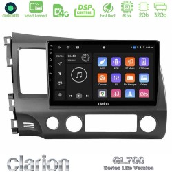 Clarion GL700 Lite Series 8Core Android ClarionOS 2+32GB Honda Civic 2006-2011 Navigation Multimedia Tablet 10" Με Carplay & Android Auto