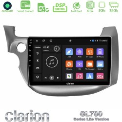 Clarion GL700 Lite Series 8Core Android ClarionOS 2+32GB Honda Jazz 2009-2013 Navigation Multimedia Tablet 10" Με Carplay & Android Auto
