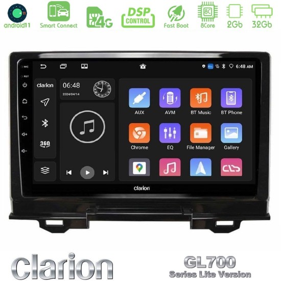 Clarion GL700 Lite Series 8Core Android ClarionOS 2+32GB Honda HR-V 2021-> Navigation Multimedia Tablet 9" Με Carplay & Android Auto