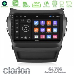 Clarion GL700 Lite Series 8Core Android ClarionOS 2+32GB Hyundai iX45 2012-2017 Navigation Multimedia Tablet 9" Με Carplay & Android Auto Clarion GL700 Lite Series 8Core Android ClarionOS 2+32GB Hyundai iX45 2012-2017 Navigation Multimedia Tablet 9" Με Carplay & Android Auto