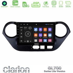 Clarion GL700 Lite Series 8Core Android ClarionOS 2+32GB Hyundai i10 2014-2020 Navigation Multimedia Tablet 9" Με Carplay & Android Auto