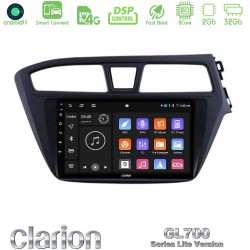 Clarion GL700 Lite Series 8Core Android ClarionOS 2+32GB Hyundai i20 2014-2018 RHD Navigation Multimedia Tablet 9" Με Carplay & Android Auto