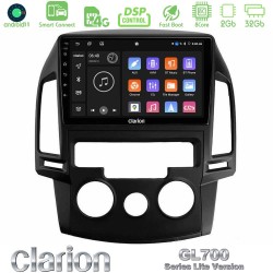 Clarion GL700 Lite Series 8Core Android ClarionOS 2+32GB Hyundai i30 2007-2012 Manual A/C Navigation Multimedia Tablet 9" Με Carplay & Android Auto