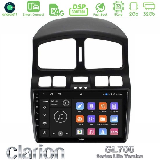 Clarion GL700 Lite Series 8Core Android ClarionOS 2+32GB Hyundai Santa Fe 2000-2006 Navigation Multimedia Tablet 9" Με Carplay & Android Auto Clarion GL700 Lite Series 8Core Android ClarionOS 2+32GB Hyundai Santa Fe 2000-2006 Navigation Multimedia Tablet 9" Με Carplay & Android Auto
