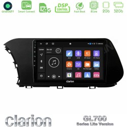 Clarion GL700 Lite Series 8Core Android ClarionOS 2+32GB Hyundai i20 2021-2023 Navigation Multimedia Tablet 10" Με Carplay & Android Auto