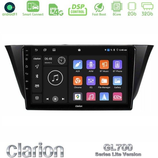 Clarion GL700 Lite Series 8Core Android ClarionOS 2+32GB Iveco Daily 2014-2025 Navigation Multimedia Tablet 9" Με Carplay & Android Auto