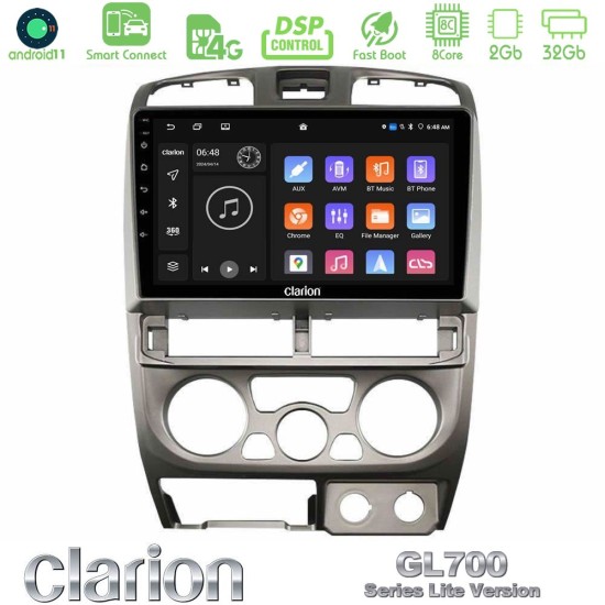 Clarion GL700 Lite Series 8Core Android ClarionOS 2+32GB Isuzu D-Max 2004-2006 Navigation Multimedia Tablet 9" Με Carplay & Android Auto