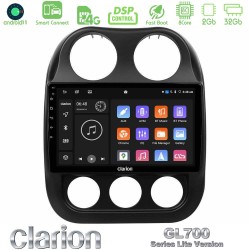Clarion GL700 Lite Series 8Core Android ClarionOS 2+32GB Jeep Compass 2012-2016 Navigation Multimedia Tablet 10" Με Carplay & Android Auto Clarion GL700 Lite Series 8Core Android ClarionOS 2+32GB Jeep Compass 2012-2016 Navigation Multimedia Tablet 10" Με Carplay & Android Auto