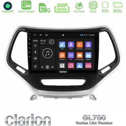 Clarion GL700 Lite Series 8Core Android ClarionOS 2+32GB Jeep Cherokee 2014-2019 Navigation Multimedia Tablet 9" (Ασημί Χρώμα) Με Carplay & Android Auto Clarion GL700 Lite Series 8Core Android ClarionOS 2+32GB Jeep Cherokee 2014-2019 Navigation Multimedia Tablet 9" (Ασημί Χρώμα) Με Carplay & Android Auto
