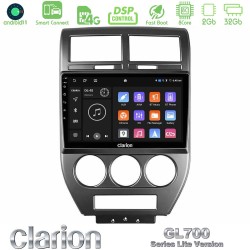 Clarion GL700 Lite Series 8Core Android ClarionOS 2+32GB Jeep Compass/Patriot 2007-2008 Navigation Multimedia Tablet 10" Με Carplay & Android Auto Clarion GL700 Lite Series 8Core Android ClarionOS 2+32GB Jeep Compass/Patriot 2007-2008 Navigation Multimedia Tablet 10" Με Carplay & Android Auto