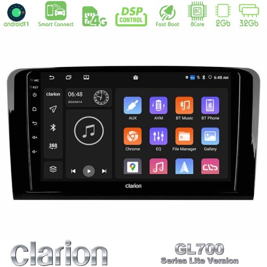 Clarion GL700 Lite Series 8Core Android ClarionOS 2+32GB Mercedes ML/GL Class Navigation Multimedia Tablet 9" Με Carplay & Android Auto Clarion GL700 Lite Series 8Core Android ClarionOS 2+32GB Mercedes ML/GL Class Navigation Multimedia Tablet 9" Με Carplay & Android Auto
