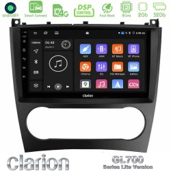 Clarion GL700 Lite Series 8Core Android ClarionOS 2+32GB Mercedes W203 Facelift Navigation Multimedia Tablet 9" Με Carplay & Android Auto