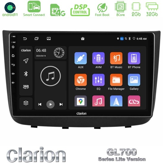 Clarion GL700 Lite Series Mercedes Vito/Viano 2003-2006 8Core Android ClarionOS 2+32GB Navigation Multimedia Tablet 10" Με Carplay & Android Auto
