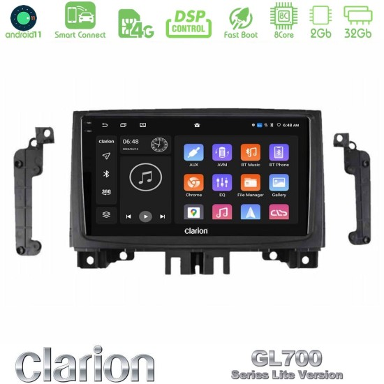 Clarion GL700 Lite Series Mercedes Sprinter/VW Crafter 2006-2018 8Core Android ClarionOS 2+32GB Navigation Multimedia Tablet 9" Με Carplay & Android Auto