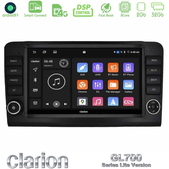 Clarion GL700 Lite Series 8Core Android ClarionOS 2+32GB Mercedes ML/GL Class W164 2006-2011 Navigation Multimedia Tablet 9" Με Carplay & Android Auto (OEM Look) Clarion GL700 Lite Series 8Core Android ClarionOS 2+32GB Mercedes ML/GL Class W164 2006-2011 Navigation Multimedia Tablet 9" Με Carplay & Android Auto (OEM Look)