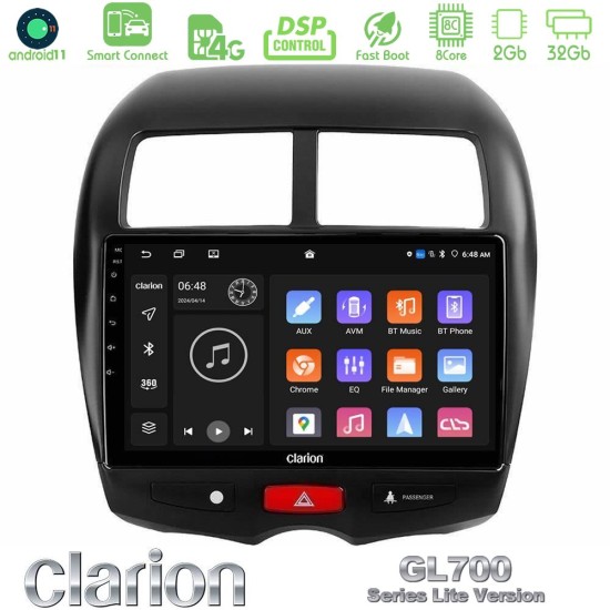 Clarion GL700 Lite Series 8Core Android ClarionOS 2+32GB Mitsubishi ASX Navigation Multimedia Tablet 10" Με Carplay & Android Auto Clarion GL700 Lite Series 8Core Android ClarionOS 2+32GB Mitsubishi ASX Navigation Multimedia Tablet 10" Με Carplay & Android Auto