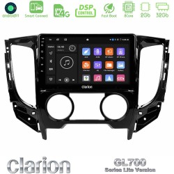 Clarion GL700 Lite Series 8Core Android ClarionOS 2+32GB Mitsubishi L200 2016-> & Fiat Fullback (Manual A/C) Navigation Multimedia Tablet 9" Με Carplay & Android Auto