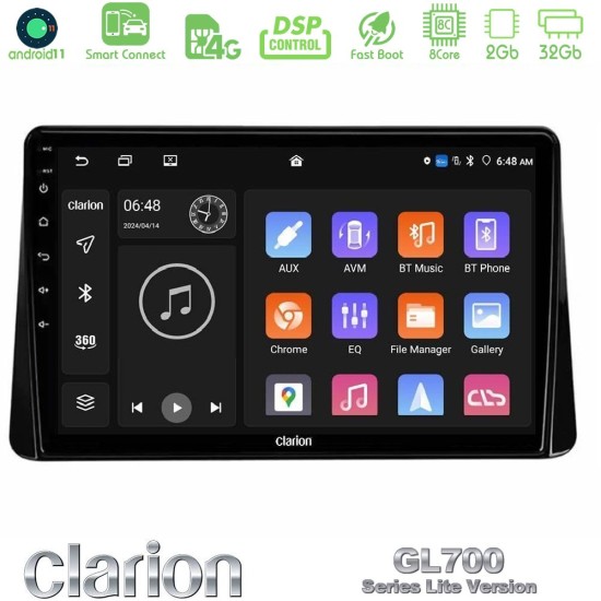 Clarion GL700 Lite Series 8Core Android ClarionOS 2+32GB Mitsubishi Eclipse Cross 2018-2023 Navigation Multimedia Tablet 9" Με Carplay & Android Auto Clarion GL700 Lite Series 8Core Android ClarionOS 2+32GB Mitsubishi Eclipse Cross 2018-2023 Navigation Multimedia Tablet 9" Με Carplay & Android Auto