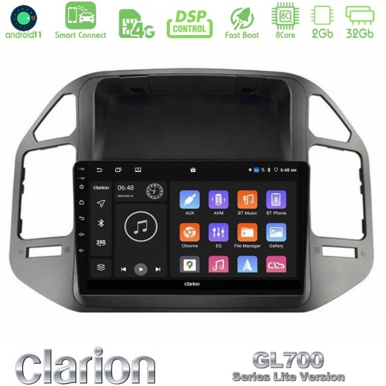 Clarion GL700 Lite Series 8Core Android ClarionOS 2+32GB Mitsubishi Pajero 2002-2006 Navigation Multimedia Tablet 9" Με Carplay & Android Auto Clarion GL700 Lite Series 8Core Android ClarionOS 2+32GB Mitsubishi Pajero 2002-2006 Navigation Multimedia Tablet 9" Με Carplay & Android Auto