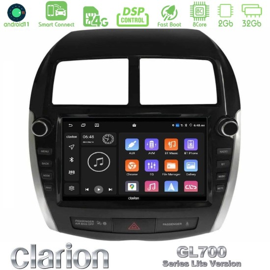 Clarion GL700 Lite Series 8Core Android ClarionOS 2+32GB Mitsubishi ASX 2013-2018 Navigation Multimedia Tablet 9" Με Carplay & Android Auto (Oem Look) Clarion GL700 Lite Series 8Core Android ClarionOS 2+32GB Mitsubishi ASX 2013-2018 Navigation Multimedia Tablet 9" Με Carplay & Android Auto (Oem Look)