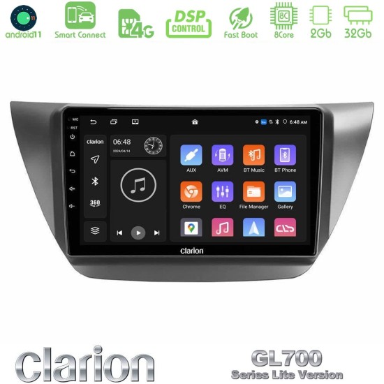 Clarion GL700 Lite Series 8Core Android ClarionOS 2+32GB Mitsubishi Lancer 2004 – 2008 Navigation Multimedia Tablet 9" Με Carplay & Android Auto Clarion GL700 Lite Series 8Core Android ClarionOS 2+32GB Mitsubishi Lancer 2004 – 2008 Navigation Multimedia Tablet 9" Με Carplay & Android Auto