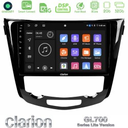Clarion GL700 Lite Series 8Core Android ClarionOS 2+32GB Nissan Qashqai J11 (AUTO A/C) Navigation Multimedia Tablet 10" Με Carplay & Android Auto