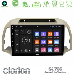 Clarion GL700 Lite Series 8Core Android ClarionOS 2+32GB Nissan Micra K12 2002-2010 Navigation Multimedia Tablet 9" Με Carplay & Android Auto