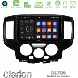 Clarion GL700 Lite Series 8Core Android ClarionOS 2+32GB Nissan NV200 2009 – 2019 Navigation Multimedia Tablet 9" Με Carplay & Android Auto (Μαύρο)