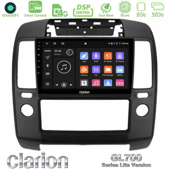 Clarion GL700 Lite Series 8Core Android ClarionOS 2+32GB Nissan Navara Navigation Multimedia Tablet 9" Με Carplay & Android Auto